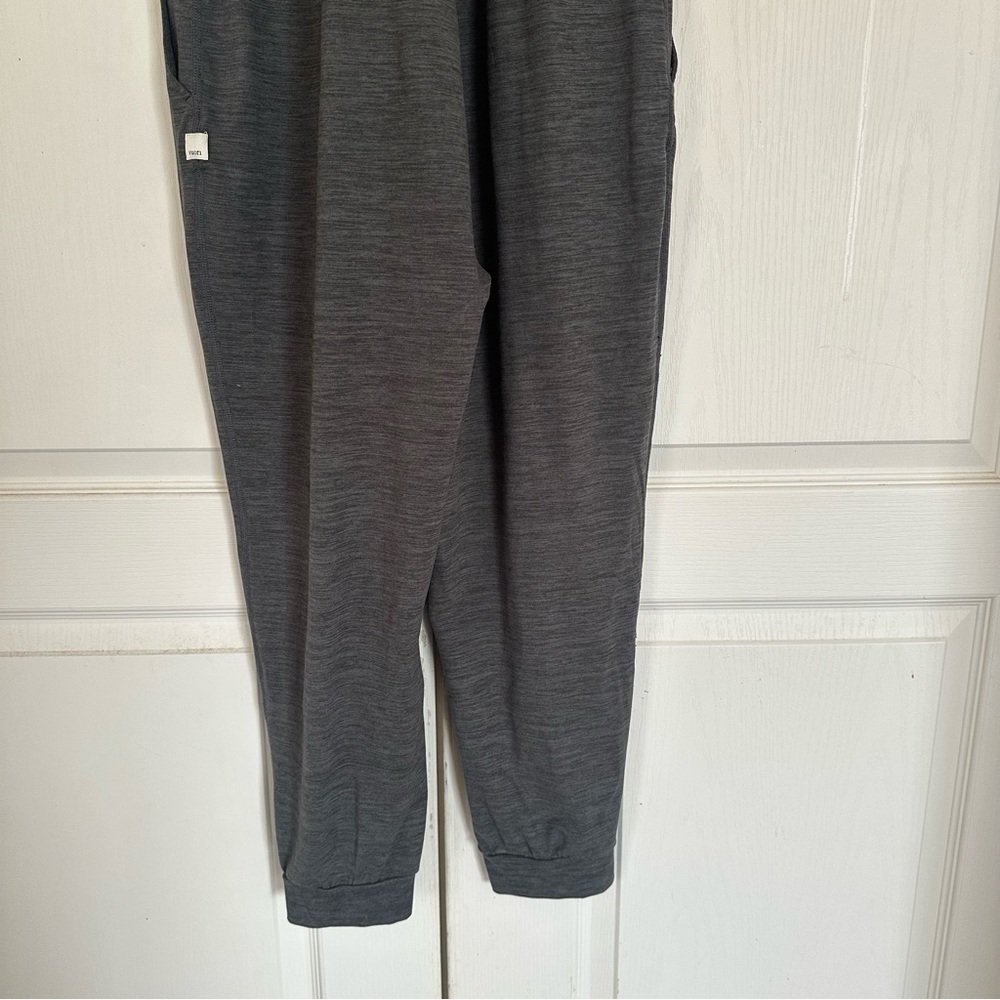 Vuori Lux Harem Sleeveless Racerback Jumpsuit Charcoal Heather Grey Size XL - Picture 8 of 9